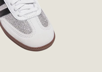 SAMBA OG RHINESTONE-EMBELLISHED TRAINERS